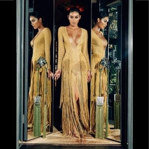 House of CB fringe Dakota dress